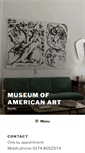 Mobile Screenshot of museum-of-american-art.org